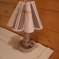 lampe de chevet "toile a matelas"