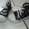 Chaussures style converse en velours 20