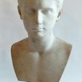 Buste en hermès de Jules César jeune, époque XIX°