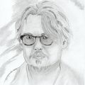 Dessin portrait de star: Johnny Depp