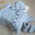 TUTO tricot bébé TROUSSEAU  bb