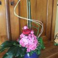 Art Floral : Vase boule piqué