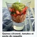 #133 - Quinoa au citron, tomates concassées et pesto de roquette
