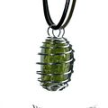 COLLIER PENDENTIF "CAGE MIDI" PISTACITE 7 