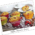 Muffins à la rhubarbe et à la fraise (4pp)