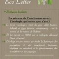 Newsletter: eco letter n°1