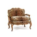 Marquise d'époque Louis XV estampillée F. LEROY, paire de chaises d'époque Consulat et tabouret du XVIIIe s.  