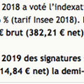 Pour info. Tarifs Charte 2019...