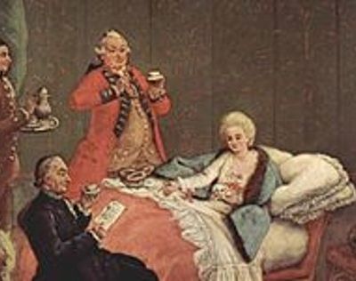 Le chocolat, le café et le thé. Bon pour la santé et le carême. En 1662.
