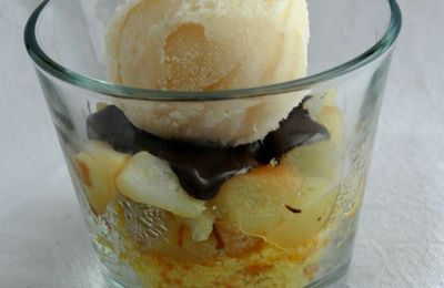 Verrine poire, choco-gingembre