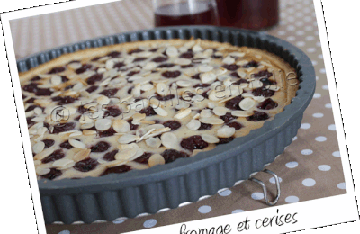 Gâteau au fromage et cerises