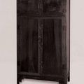 A Large Carved Zitan Cabinet, Mid Qing Dynasty