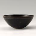 Black-glazed Tea Bowl with Leaf, Jizhou ware, Southern Song dynasty
