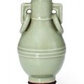 A Longquan celadon handled vase, Song dynasty (960-1279)