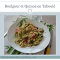 Mélange quinoa-boulgour en taboulé aux tomates cerises et avocat