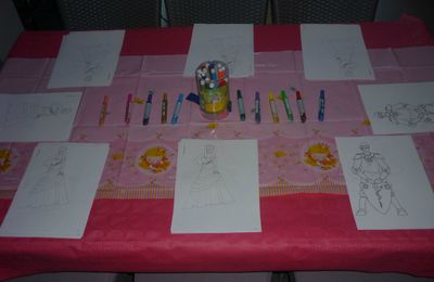 Sweet table rose pour un goûter d'anniversaire de princesses!!