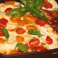 LASAGNES AU POULET ET PESTO DE TOMATES