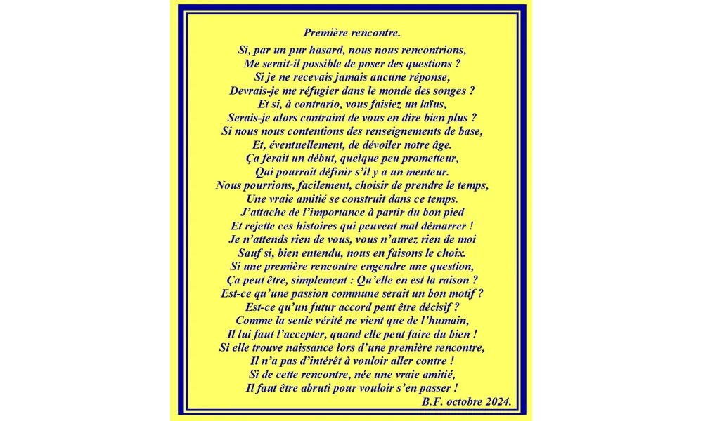Première rencontre