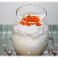 Île flottante aux oeufs de truite