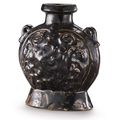 A brown-glazed pilgrim's flask, Tang dynasty (618-906)