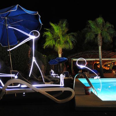 Light painting Minorca