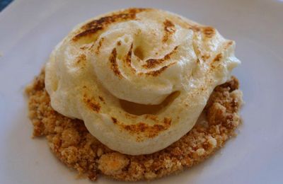 "tarte" glacée au citron meringué