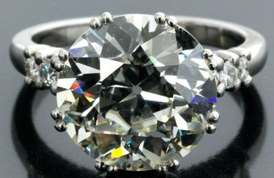 Diamond solitaire ring, 6.67 ct K/VS1