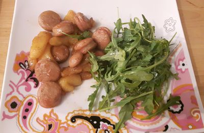 Ma poêlée de boudin blanc aux pommes