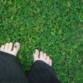 Mes pieds... sur le sol québécois... enfin !