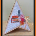 Carte pyramide "Bonne Fête"