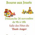 Bourse aux jouets 26 novembre