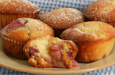 Muffins aux Fraises coeur Crème Pâtissière