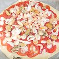 pizza fruits de mer & tomates 