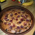 Gâteau moelleux aux cerises et chocolat blanc