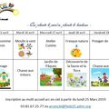 Programme Arc-en-Ciel - Vacances Pâques 2019