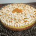 Tarte à l'orange et aux fruits de la passion méringuée ( du chef CUSTOS)