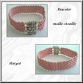 Bracelet maille chenille, tout simple, très