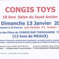 Congis Toys 2019 , 18 ième Salon du Jouet Ancien le Dimanche 13 Janvier 2019 à Congis Sur Thérouanne 77440