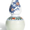 A double-gourd vase, Qing dynasty, Kangxi period (1662-1722)