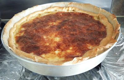 Tarte oignons jambon