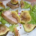 Salade canard, figues