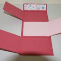 Mini album portefeuille en atelier