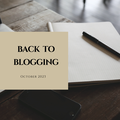 Octobre 2023: Le blog va tranquillement reprendre vie 