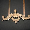 N°736-PORTE MIRROIR NAPOLEON III-LAITON-BROCANTE