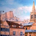 RUE DES ENTREPRENEURS PARIS (Paroisse Saint-Jean-Baptiste) - HUILE SUR TOILE - 73 /92 cm