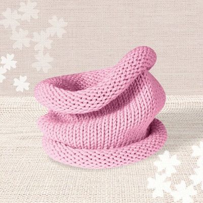 Snood petite fille, joli tricot de Noël