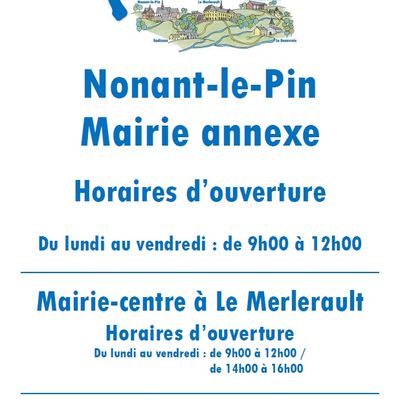 Horaires Mairie