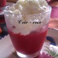 Cappucino fraises framboises