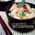 NOUILLES UDON AU LAIT DE COCO & CREVETTES PIMENTEES