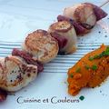  Noix de St Jacques au chorizo, condiment carottes au curcuma